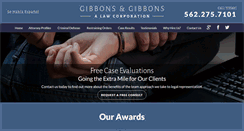 Desktop Screenshot of gibbonslawyers.com