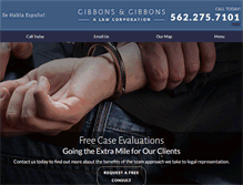Tablet Screenshot of gibbonslawyers.com